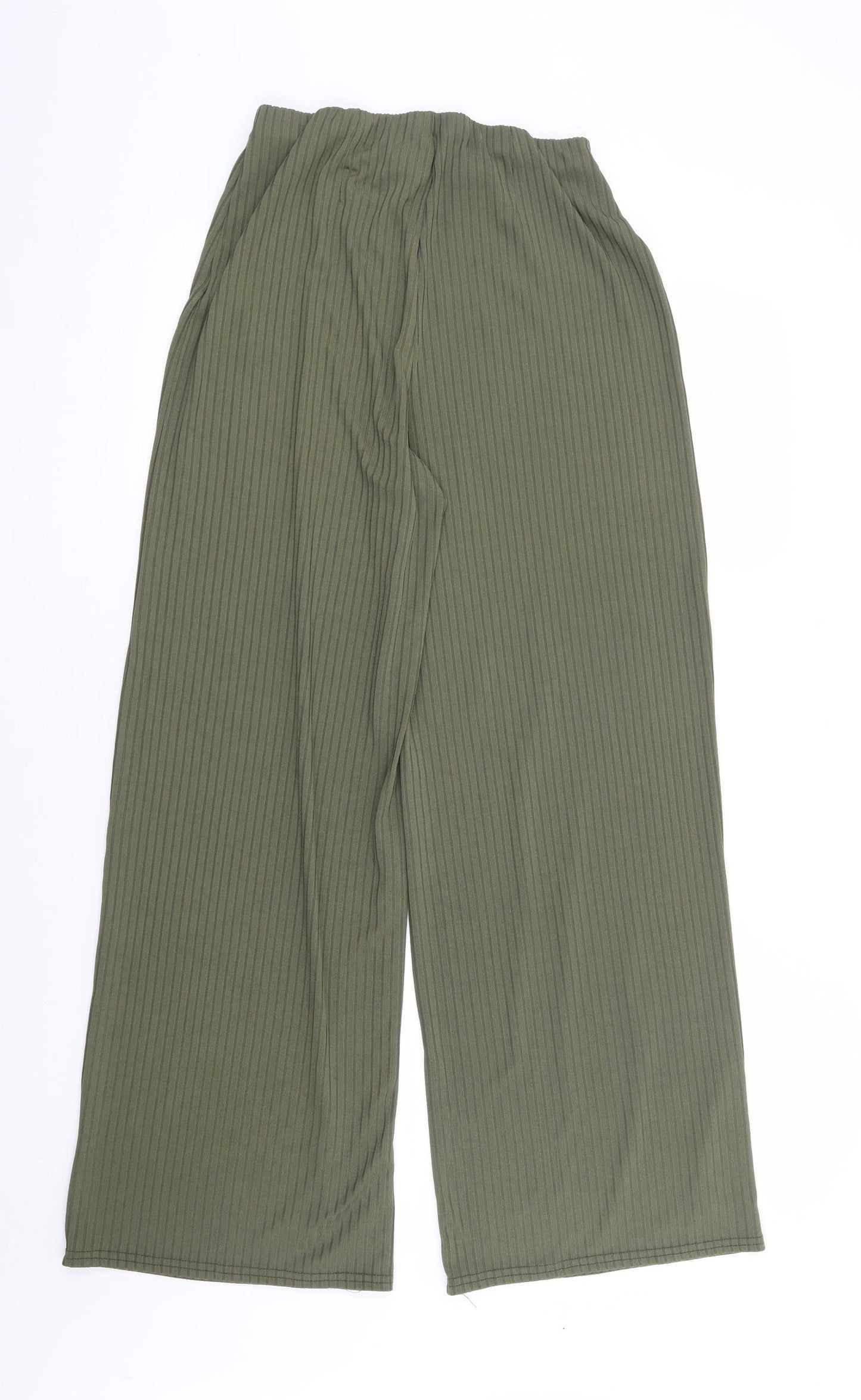 New Look Womens Green Polyester Trousers Size 14 L30 in Regular