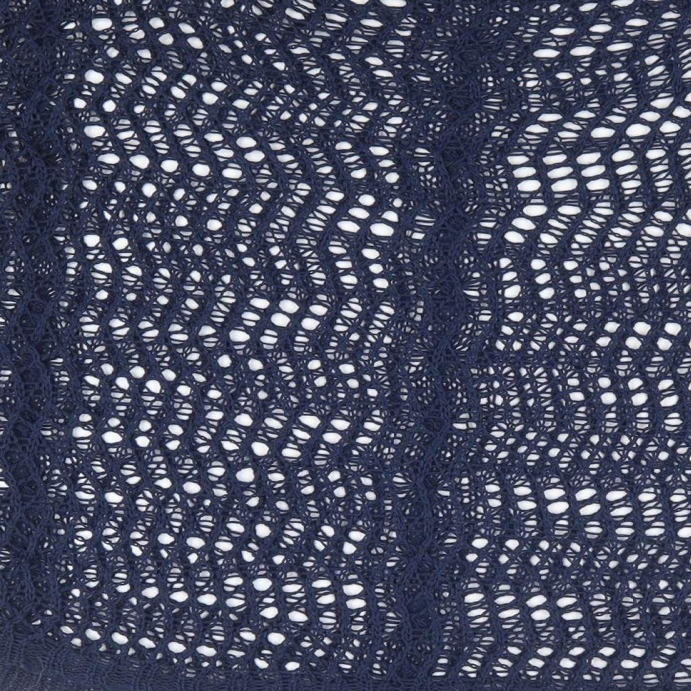 Katsumi Womens Blue Round Neck Acrylic Pullover Jumper Size S