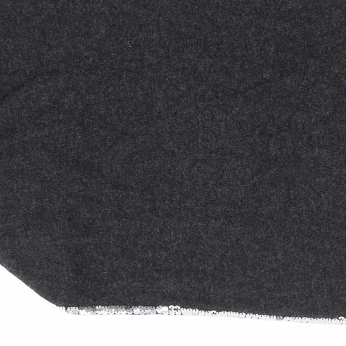 Precis Petite Womens Grey V-Neck Cotton Shrug Jumper Size S