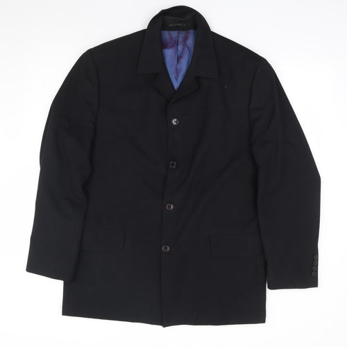 NEXT Mens Black Polyester Jacket Suit Jacket Size 42