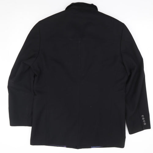 NEXT Mens Black Polyester Jacket Suit Jacket Size 42
