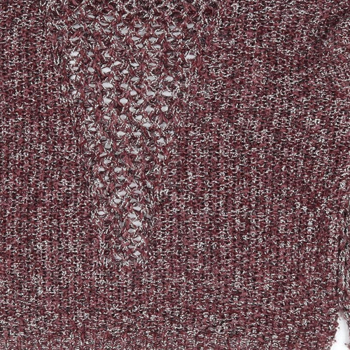 George Womens Red Round Neck Cotton Pullover Jumper Size 12
