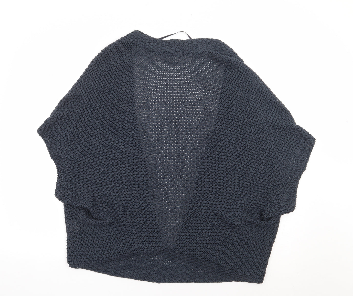 Elsamanda Womens Blue V-Neck Acrylic Cardigan Jumper Size S
