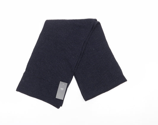 Marks and Spencer Unisex Blue Acrylic Scarf One Size