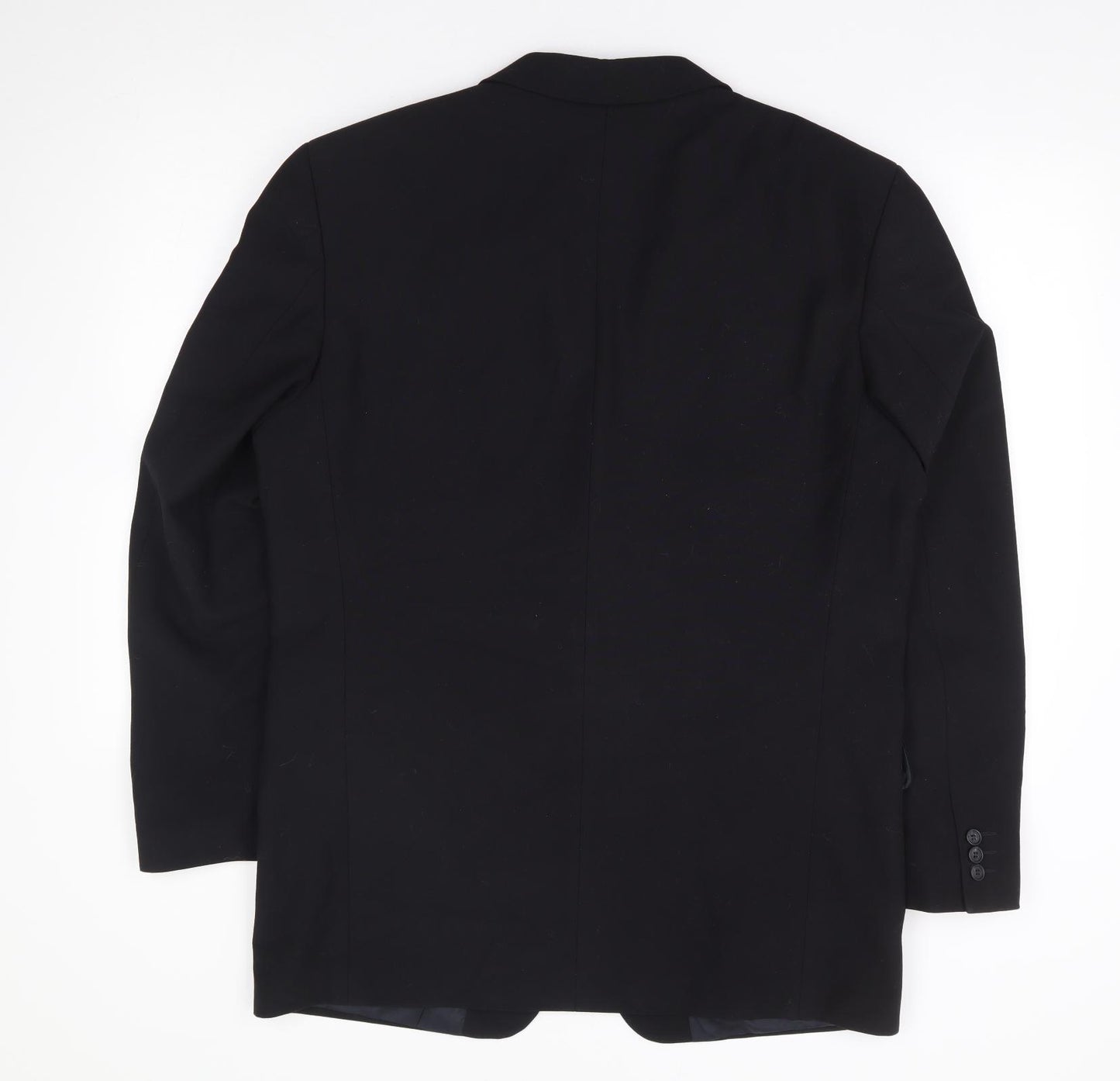 Copperstone Mens Black Polyester Jacket Suit Jacket Size 42