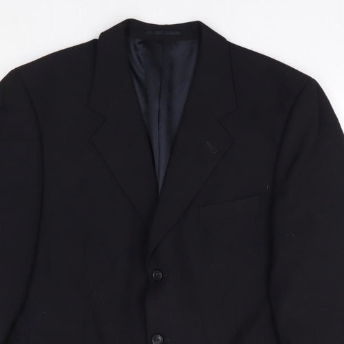 Copperstone Mens Black Polyester Jacket Suit Jacket Size 42
