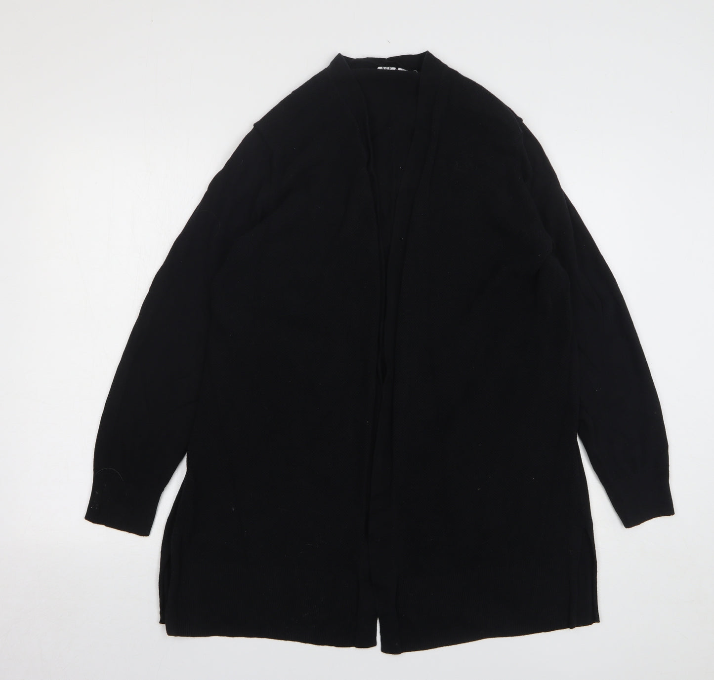 Gap Womens Black V-Neck Cotton Cardigan Jumper Size XL