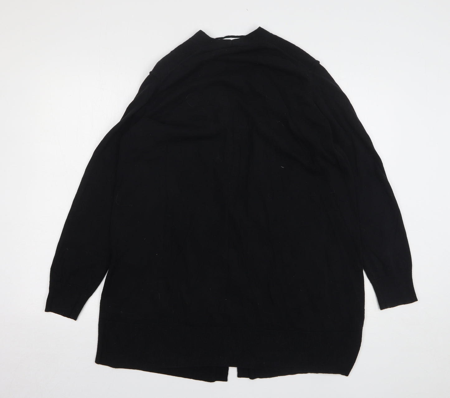 Gap Womens Black V-Neck Cotton Cardigan Jumper Size XL