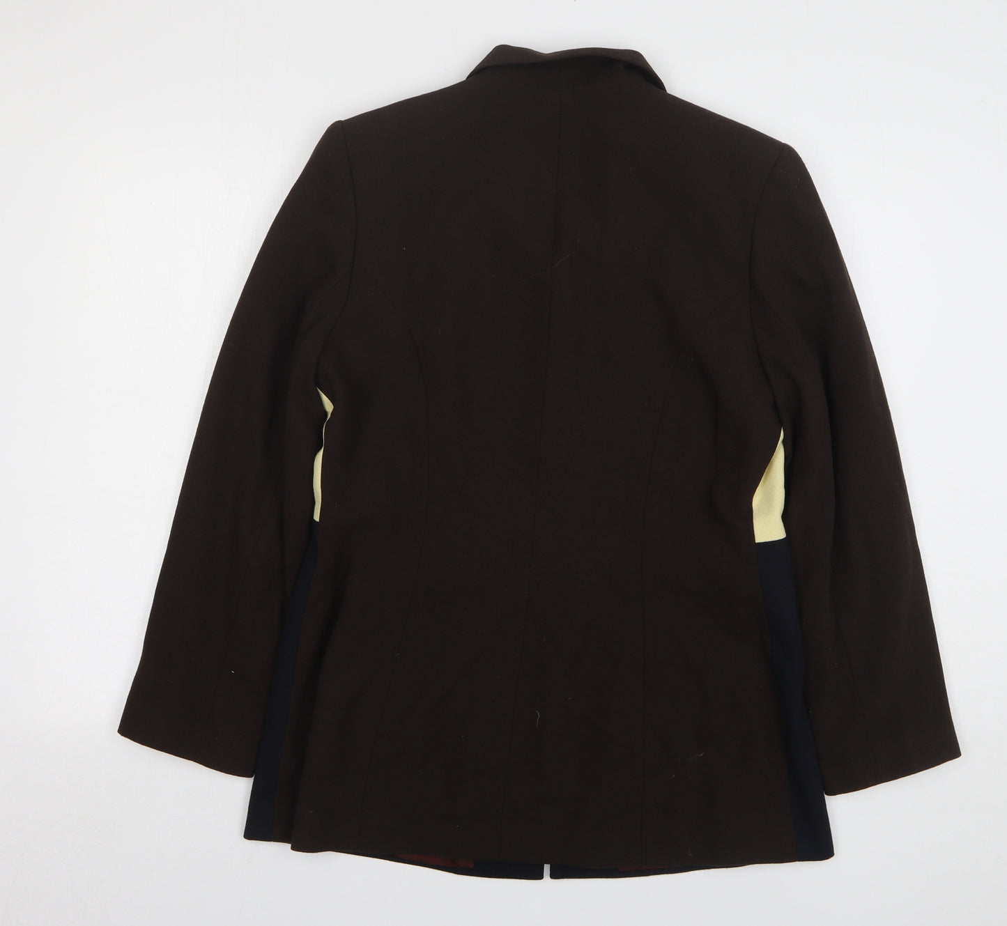 Charlotte Halton Womens Multicoloured Colourblock Polyester Jacket Suit Jacket Size 16