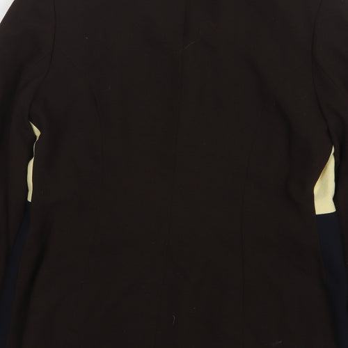 Charlotte Halton Womens Multicoloured Colourblock Polyester Jacket Suit Jacket Size 16