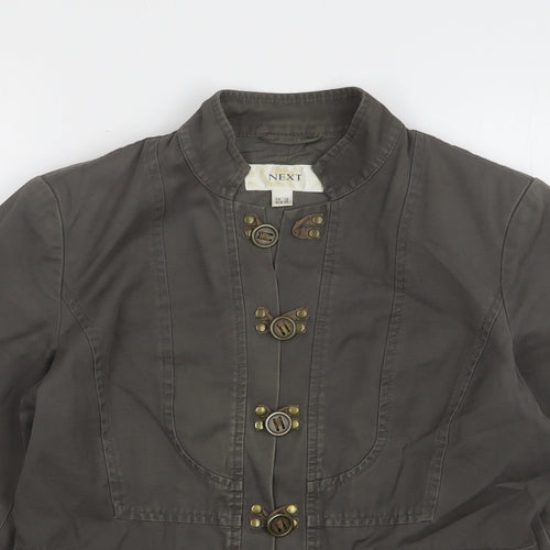 NEXT Womens Grey Jacket Size 12 Button