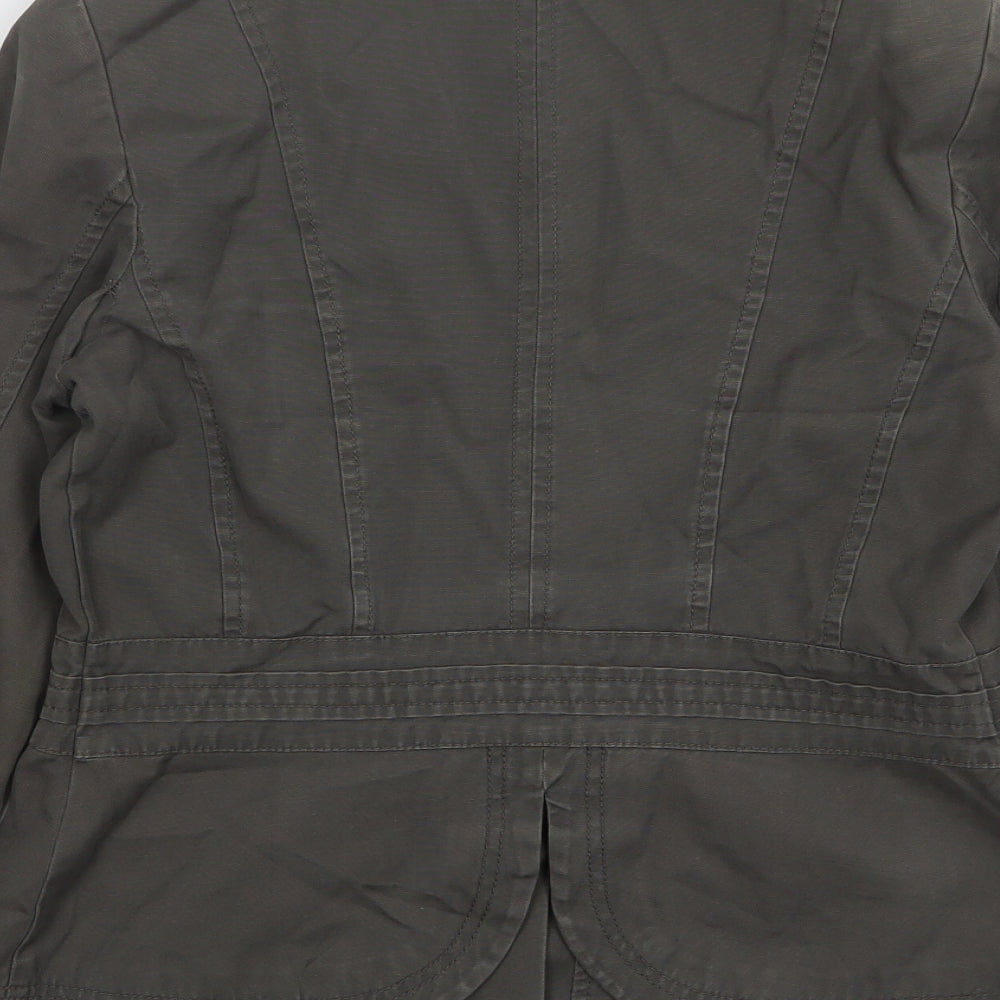 NEXT Womens Grey Jacket Size 12 Button