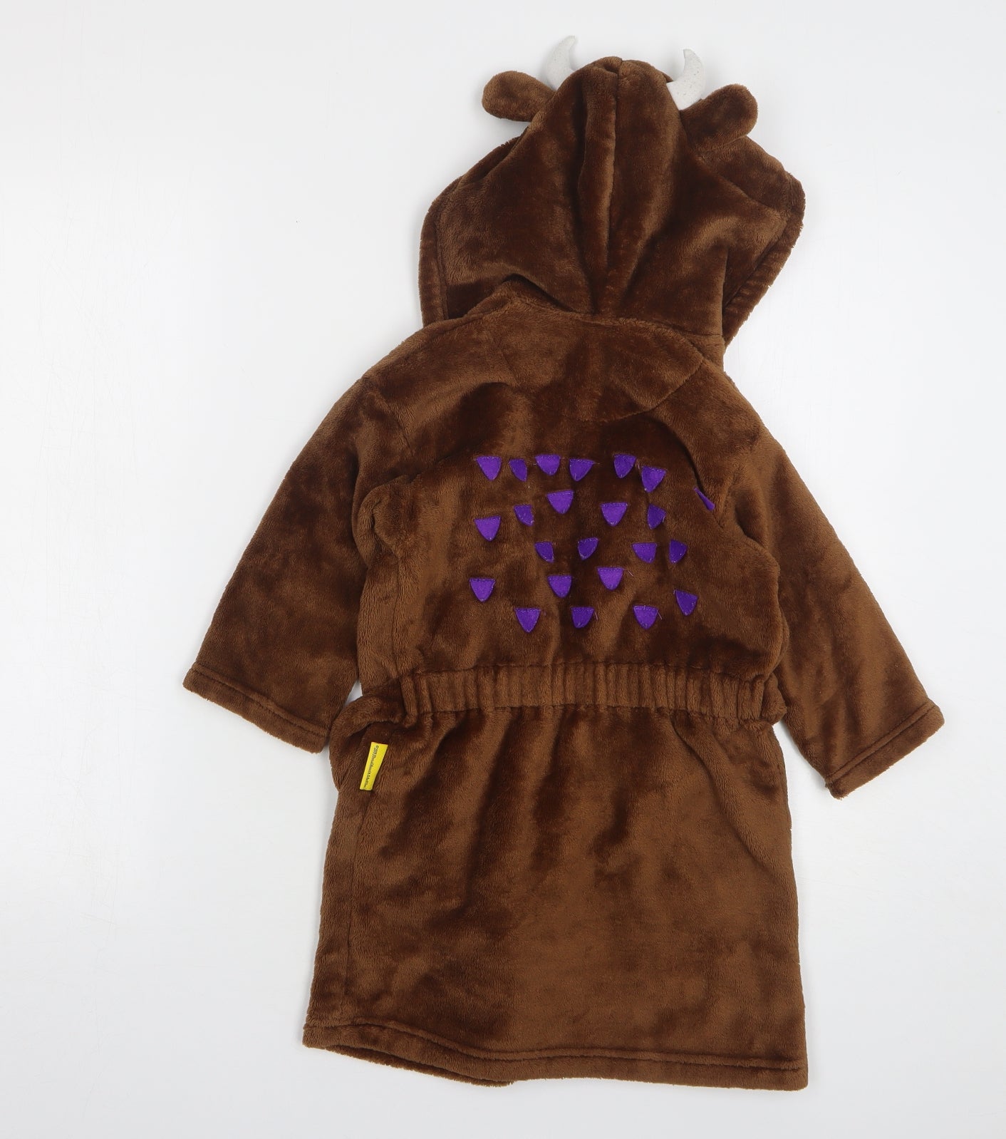 Marks and Spencer Boys Brown Solid Polyester Gown Size 2-3 Years - Gruffalo