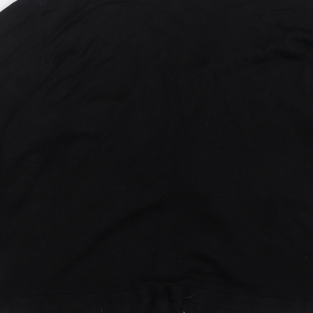 Kaleidoscope Womens Black V-Neck Viscose Cardigan Jumper Size 18