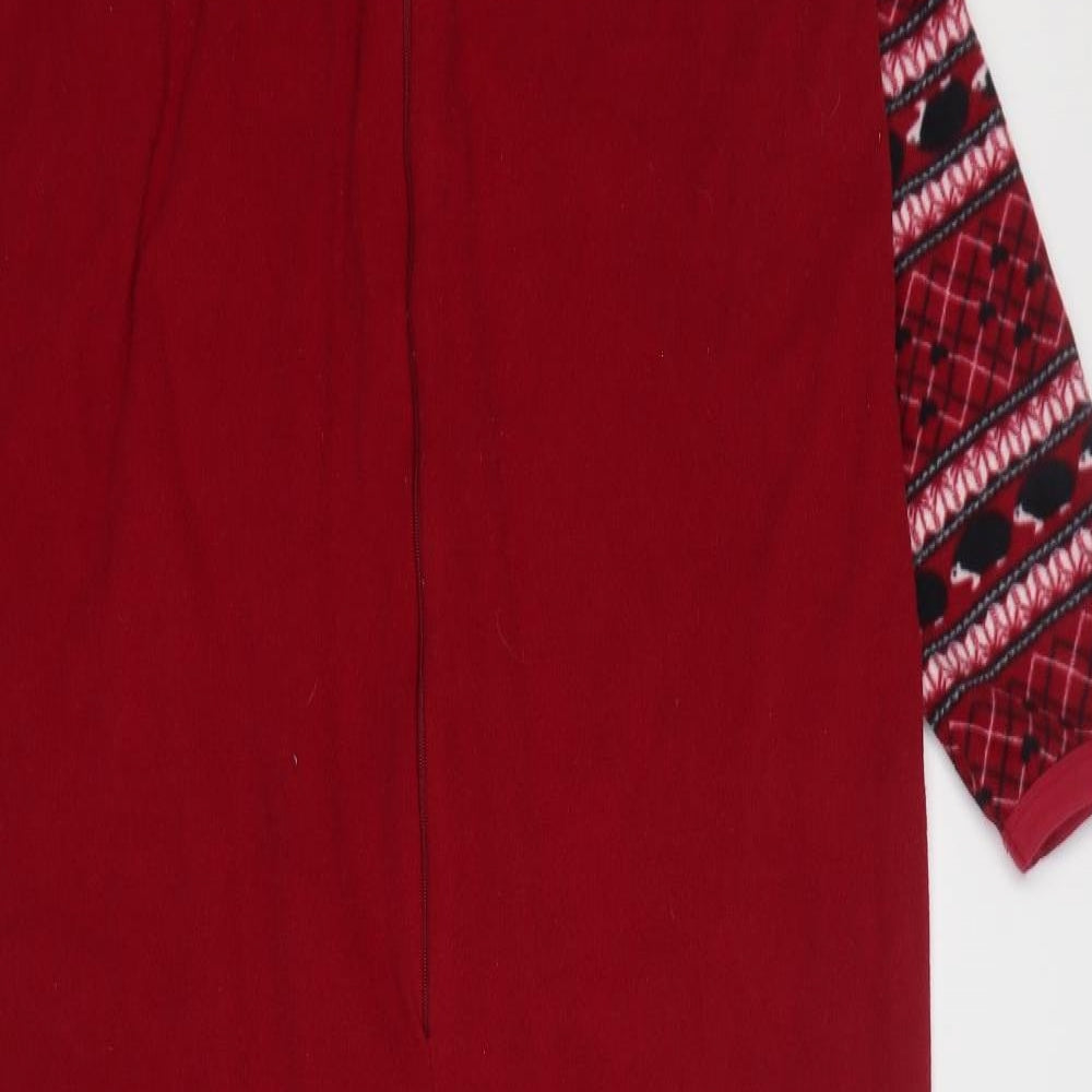 Primark Womens Red Argyle/Diamond Polyester Kaftan One Piece Size 12 - Hedgehog