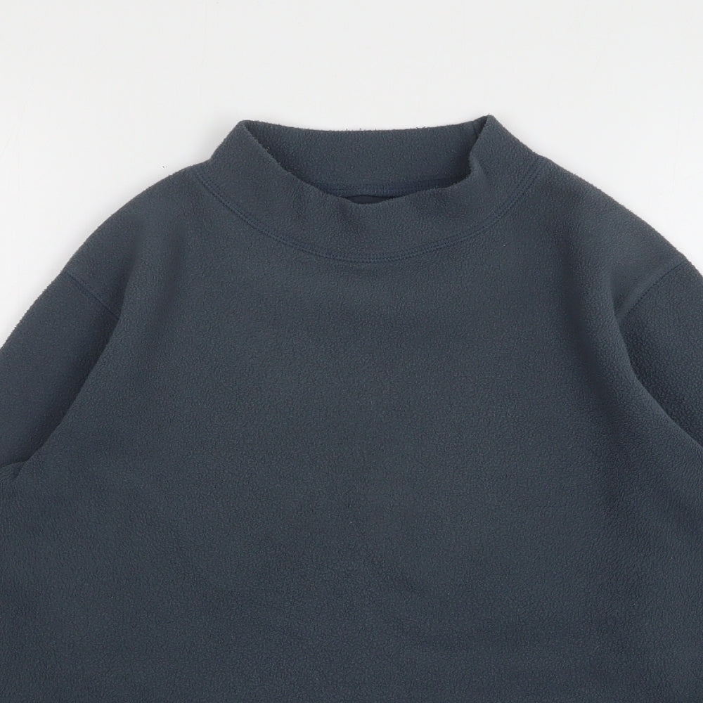 PACO Womens Grey High Neck Acrylic Pullover Jumper Size M