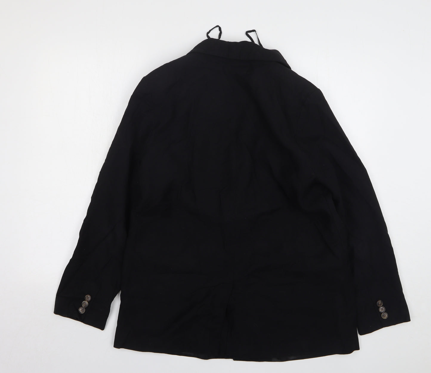 F&F Womens Black Viscose Jacket Suit Jacket Size 12