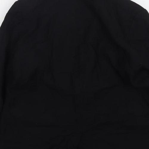 F&F Womens Black Viscose Jacket Suit Jacket Size 12