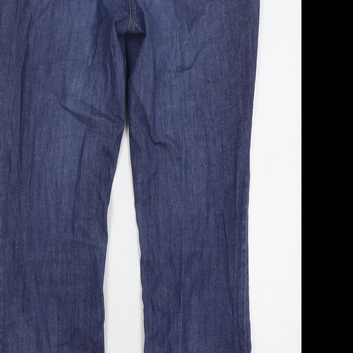 Gelco Womens Blue Cotton Bootcut Jeans Size 36 in L29 in Regular Zip