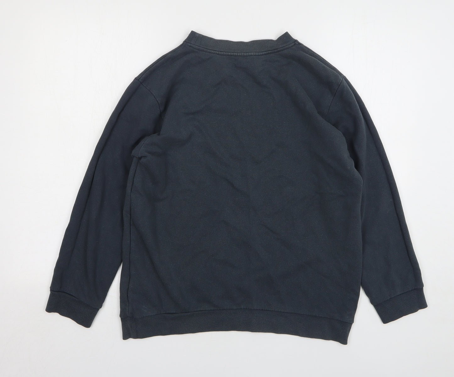 Topshop Womens Green Cotton Pullover Sweatshirt Size 8