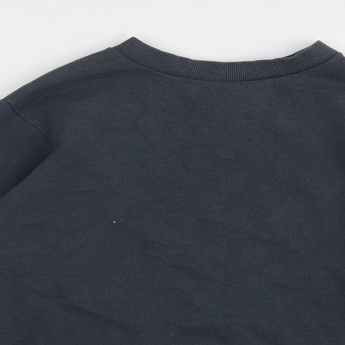 Topshop Womens Green Cotton Pullover Sweatshirt Size 8