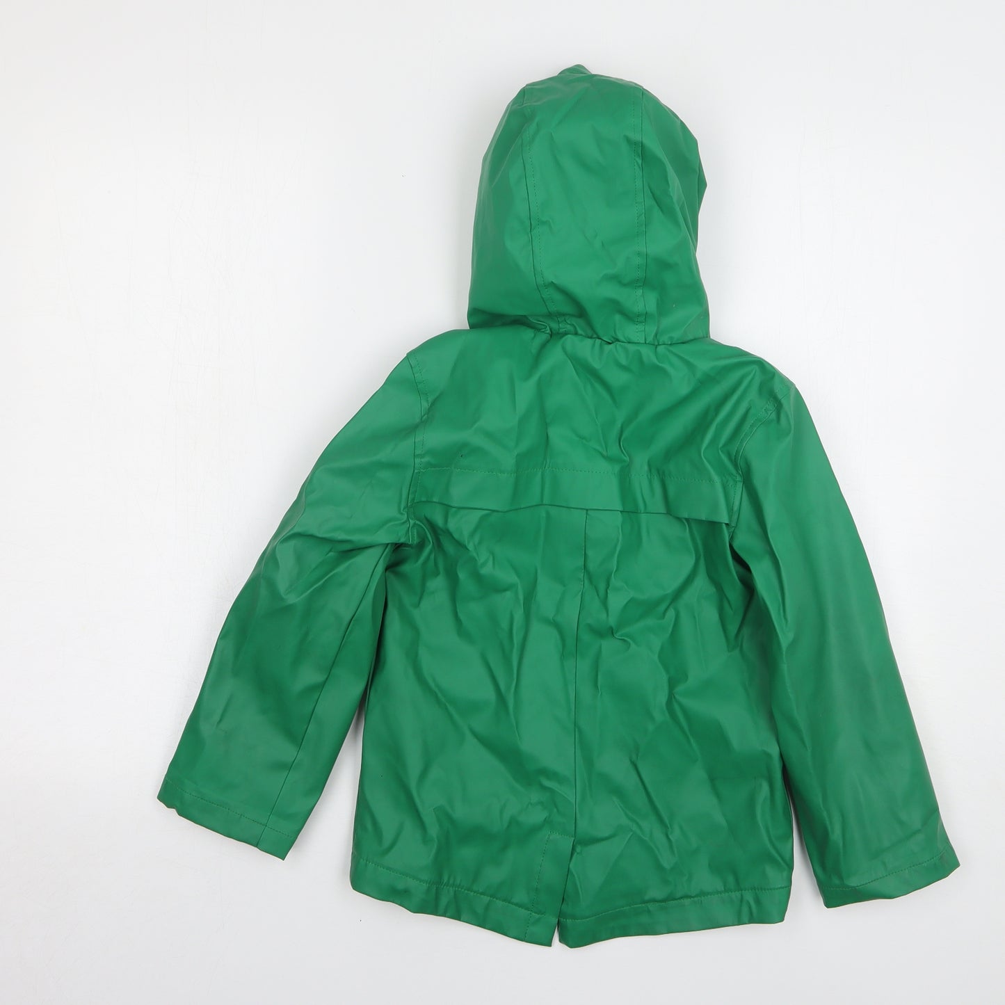 Jasper Conran Boys Green Rain Coat Coat Size 5-6 Years Zip