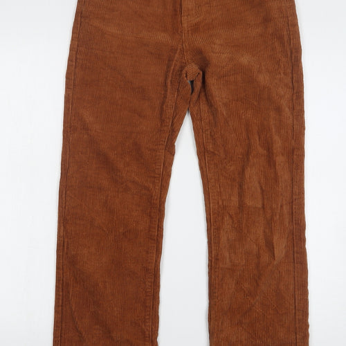 Shein Womens Brown Cotton Straight Jeans Size XS L29 in Regular Button