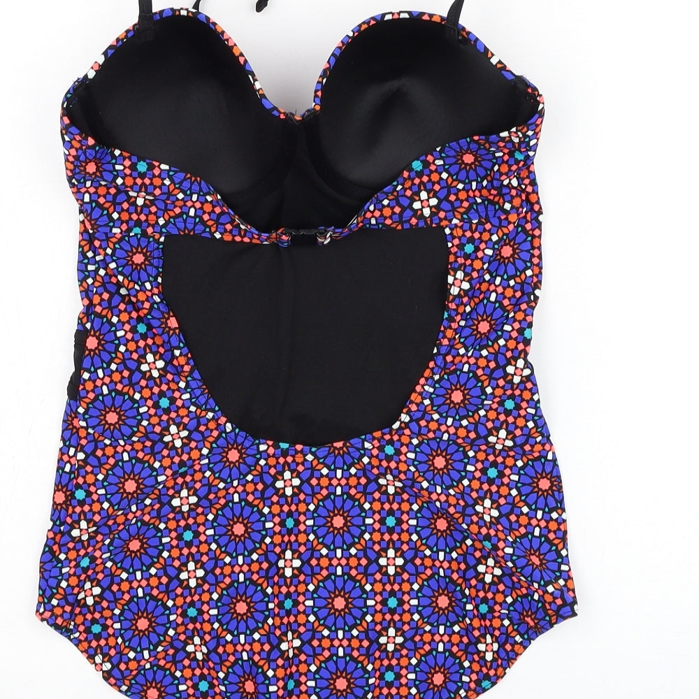 Atmosphere Womens Multicoloured Geometric Polyamide One Piece Size 14