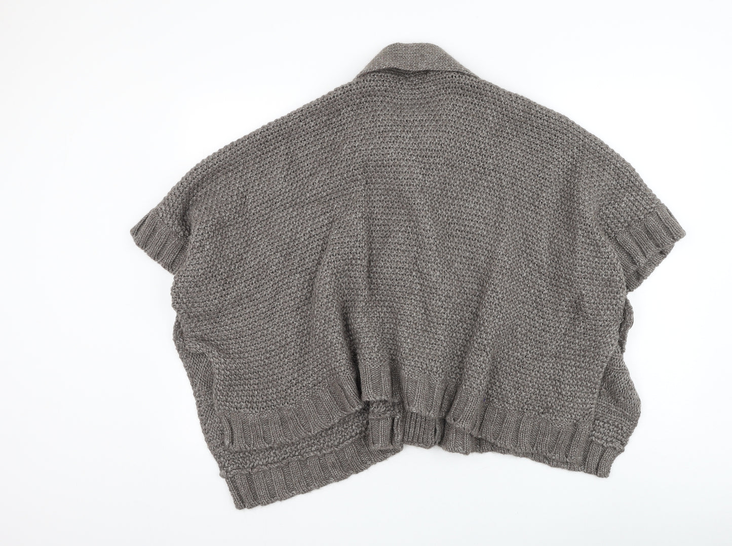 NEXT Womens Brown Collared Acrylic Cardigan Jumper Size M