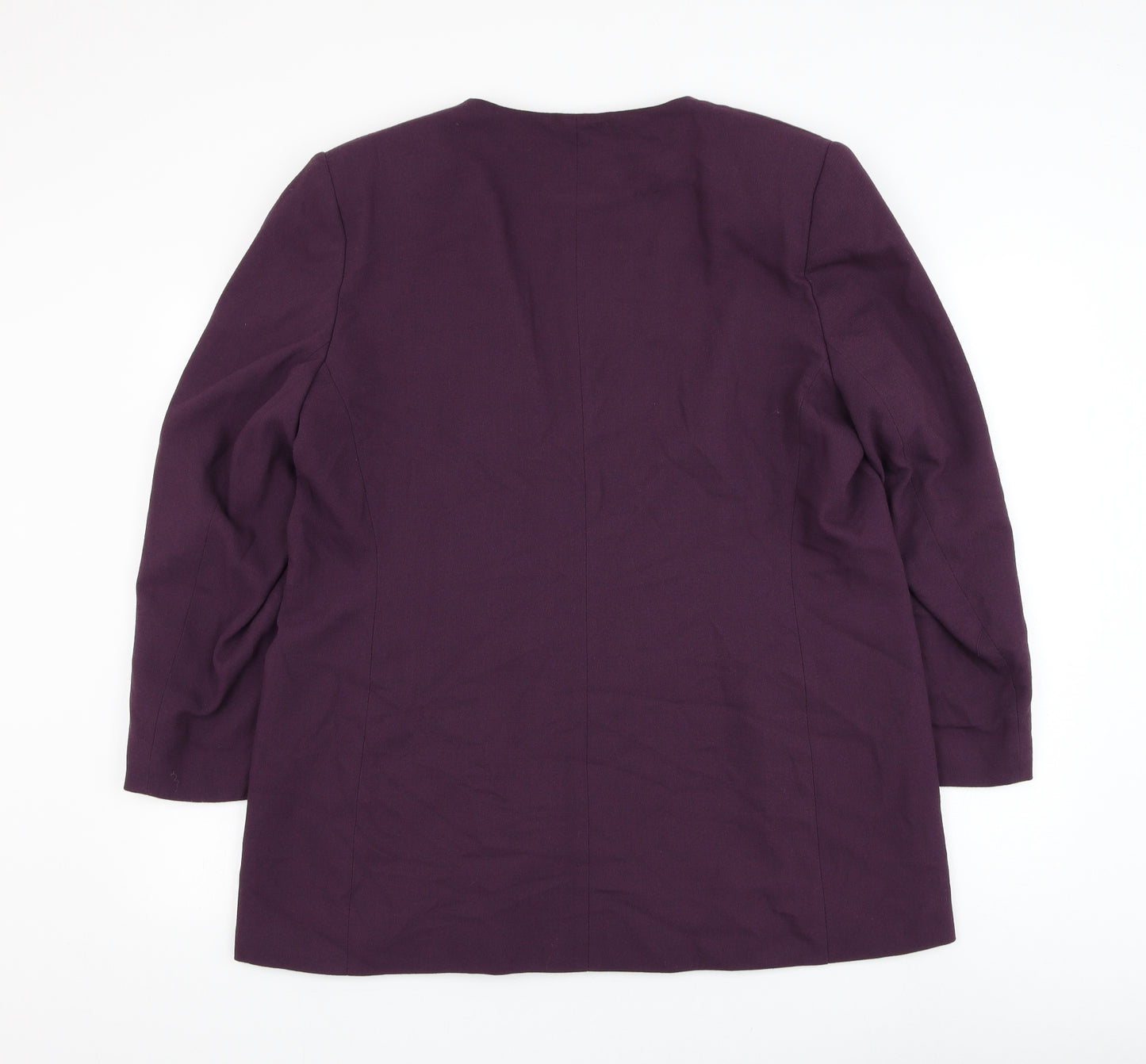 Berkertex Womens Purple Jacket Blazer Size 20 Button
