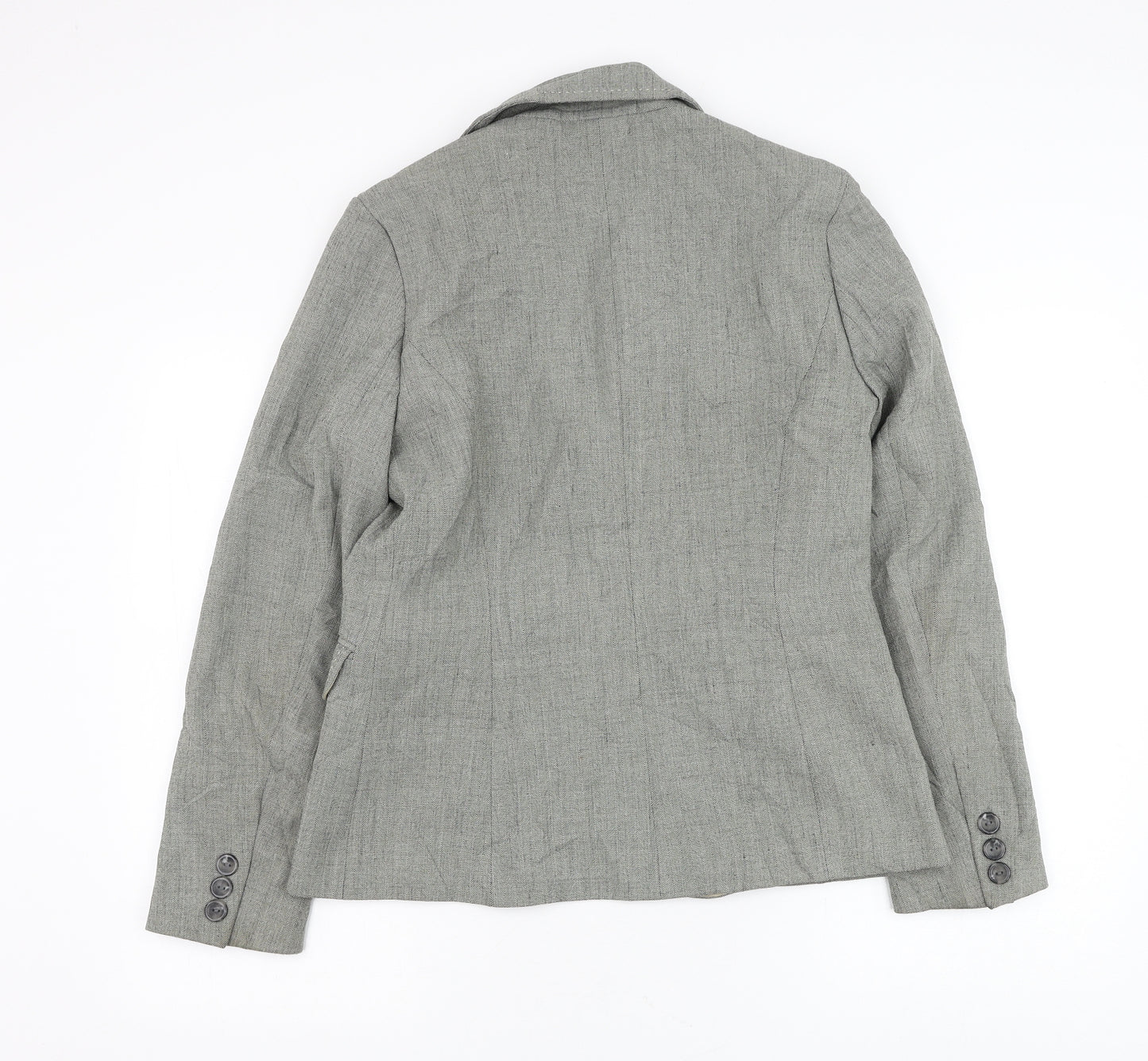 Atmosphere Womens Grey Jacket Blazer Size 12 Button