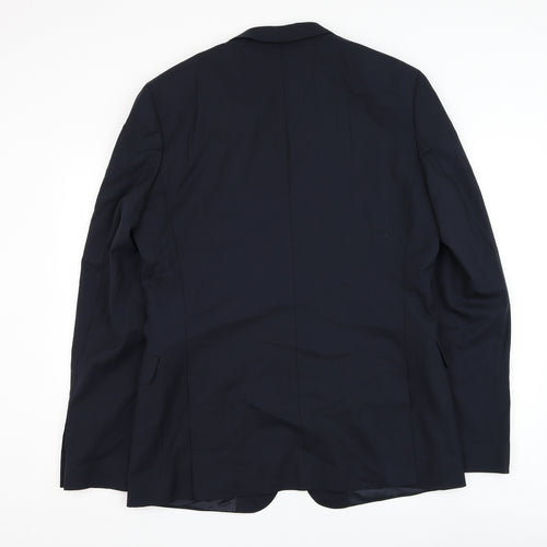 Gagliardi Mens Blue Wool Jacket Suit Jacket Size 40