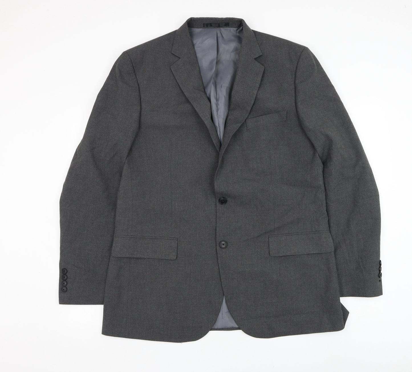 Marks and Spencer Mens Grey Polyester Jacket Suit Jacket Size 42