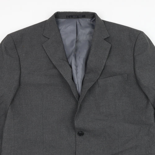 Marks and Spencer Mens Grey Polyester Jacket Suit Jacket Size 42