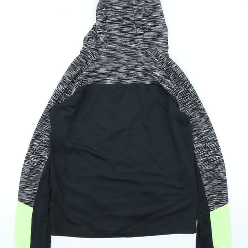 Young Dimension Girls Grey Polyester Full Zip Hoodie Size 12-13 Years Zip
