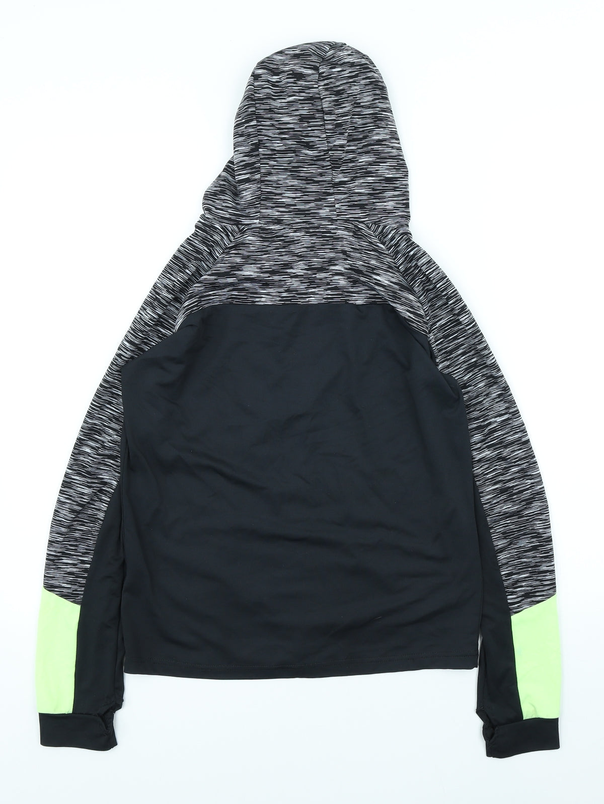 Young Dimension Girls Grey Polyester Full Zip Hoodie Size 12-13 Years Zip