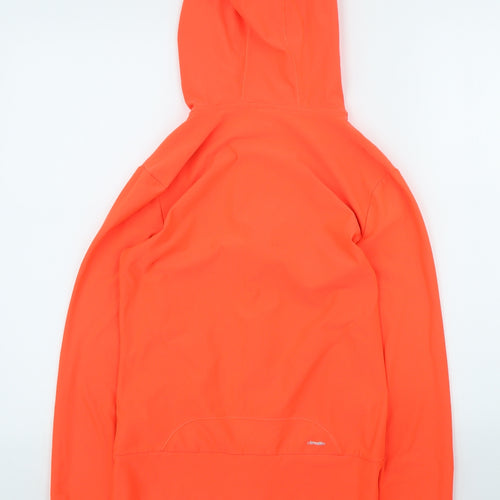 adidas Mens Orange Polyester Full Zip Hoodie Size XS