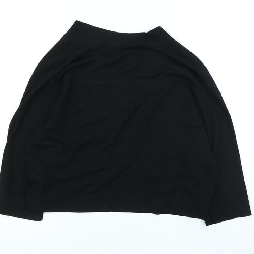 Wallis Womens Black Round Neck Viscose Cardigan Jumper Size L