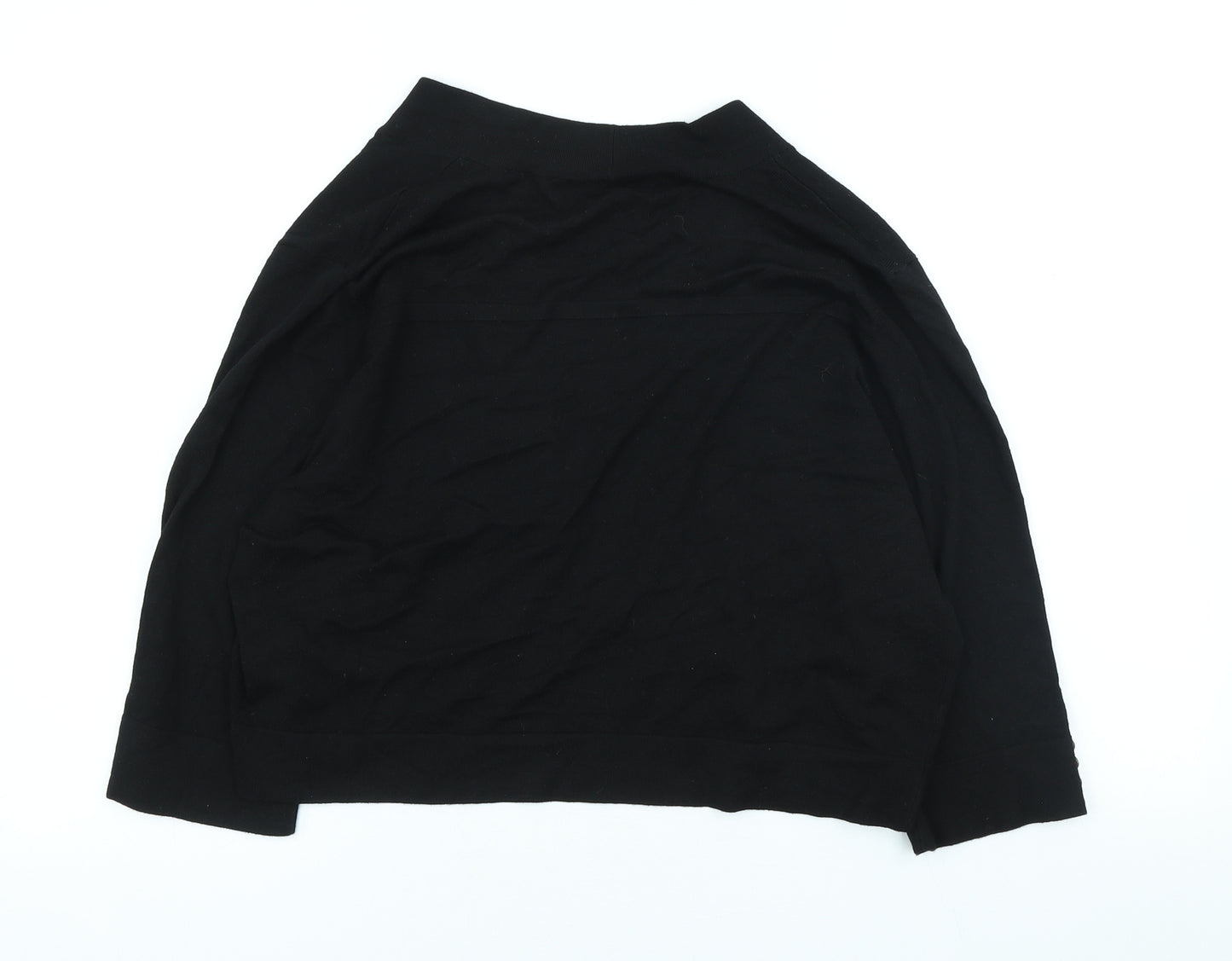 Wallis Womens Black Round Neck Viscose Cardigan Jumper Size L
