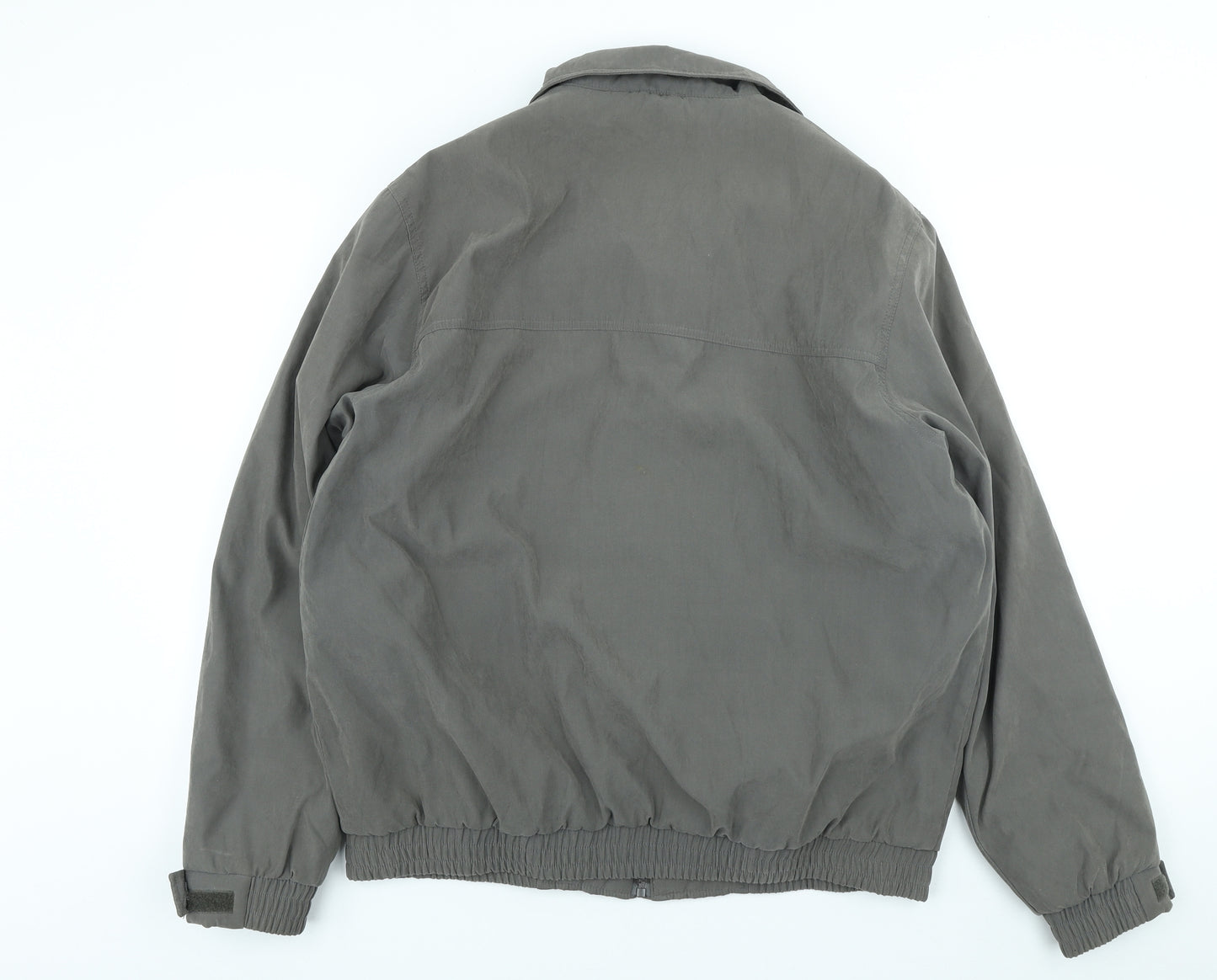 Atlantic Bay Mens Grey Jacket Size L Zip