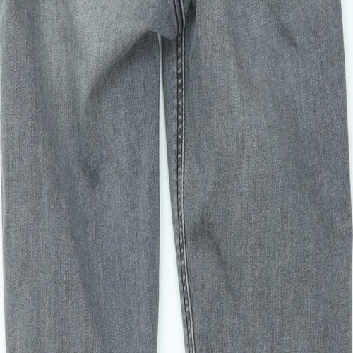 Topshop Womens Grey Cotton Skinny Jeans Size 26 in L27 in Slim Zip
