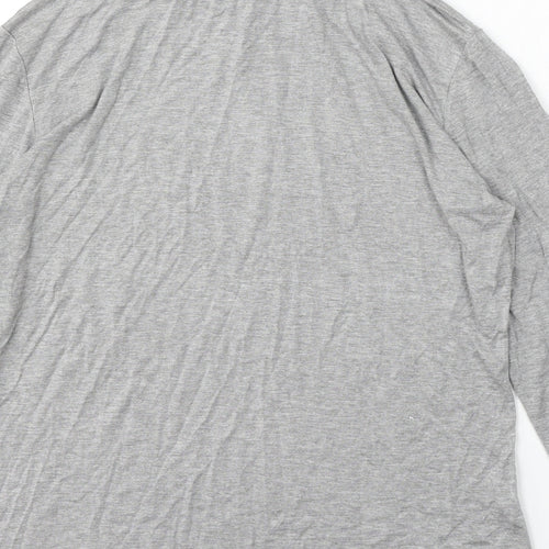 Preworn Womens Grey Mock Neck Viscose Pullover Jumper Size 8