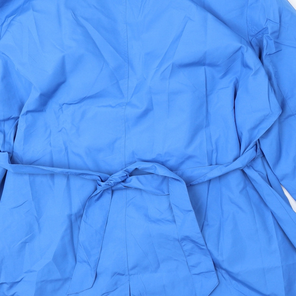 Damart Womens Blue Jacket Coat Size 26 Button