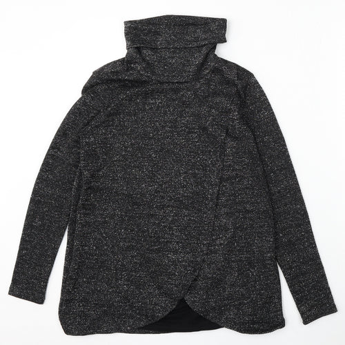 Blooming Marvellous Womens Black Roll Neck Polyester Pullover Jumper Size S