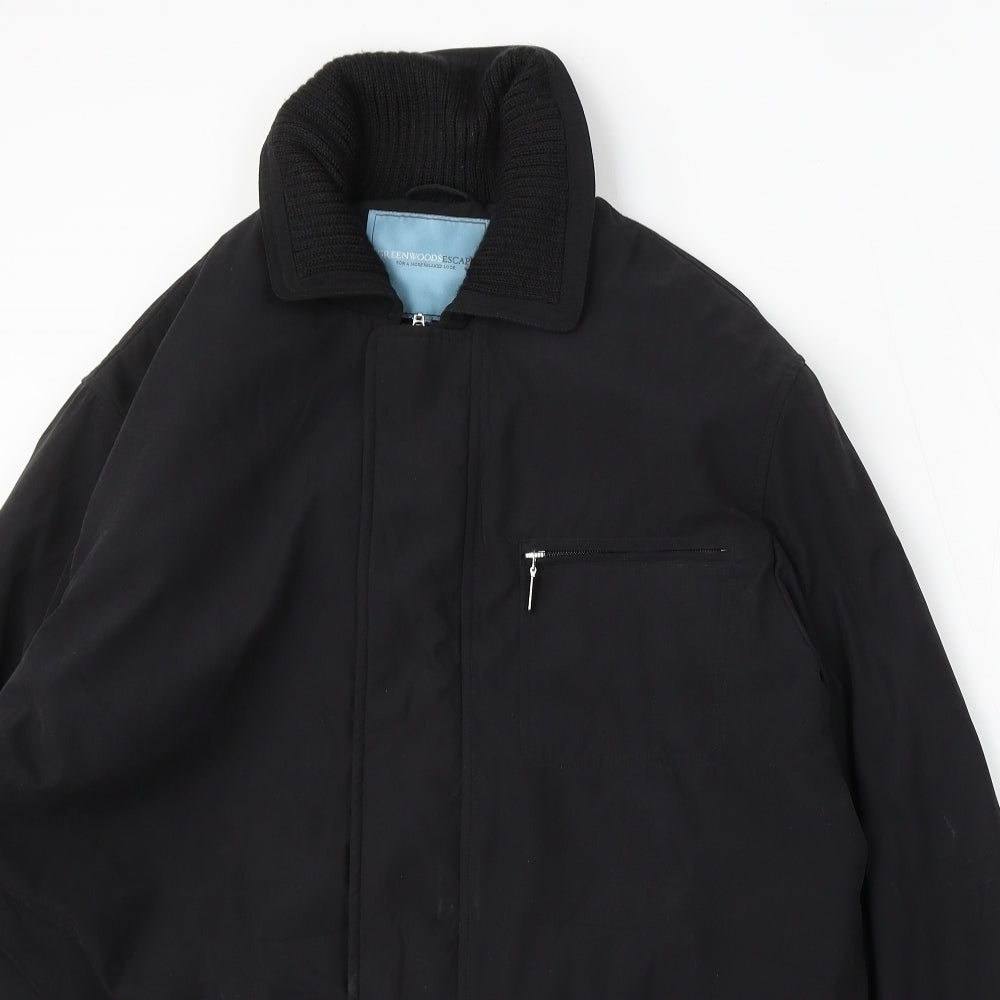 Greenwoods Escape Womens Black Jacket Coat Size M Zip