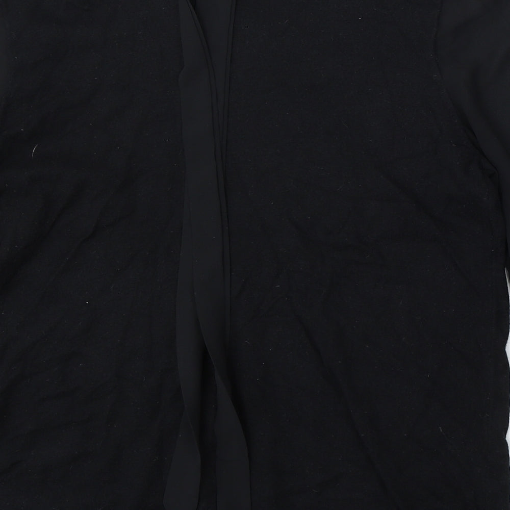 Roman Womens Black Mock Neck Viscose Pullover Jumper Size 16
