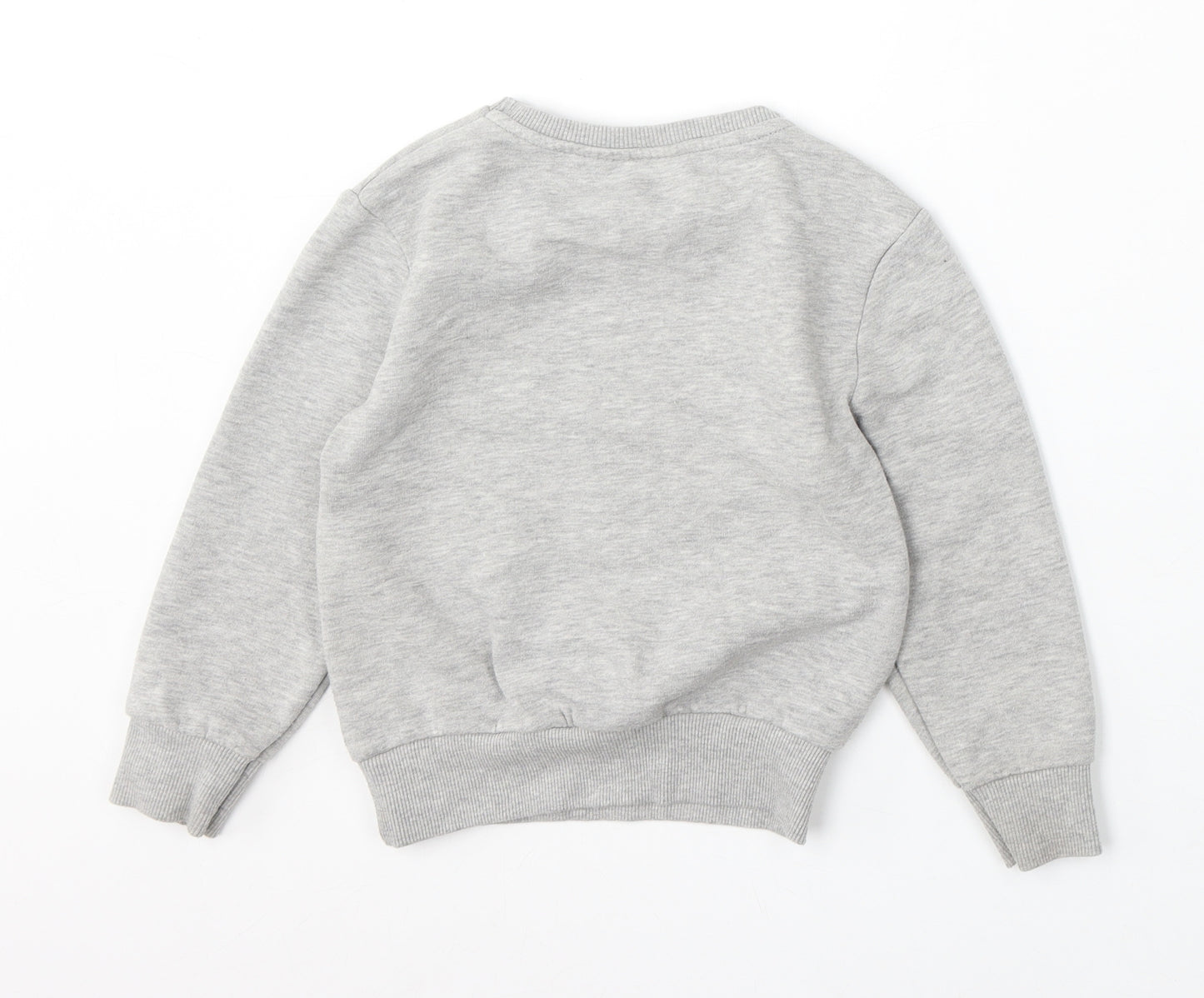 Primark Boys Grey Polyester Pullover Sweatshirt Size 4-5 Years - batman, dude by day batman by night