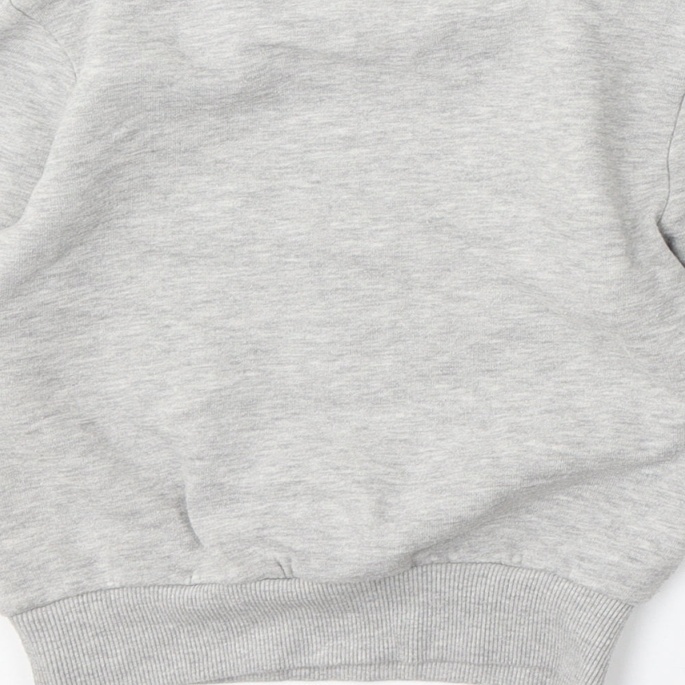 Primark Boys Grey Polyester Pullover Sweatshirt Size 4-5 Years - batman, dude by day batman by night