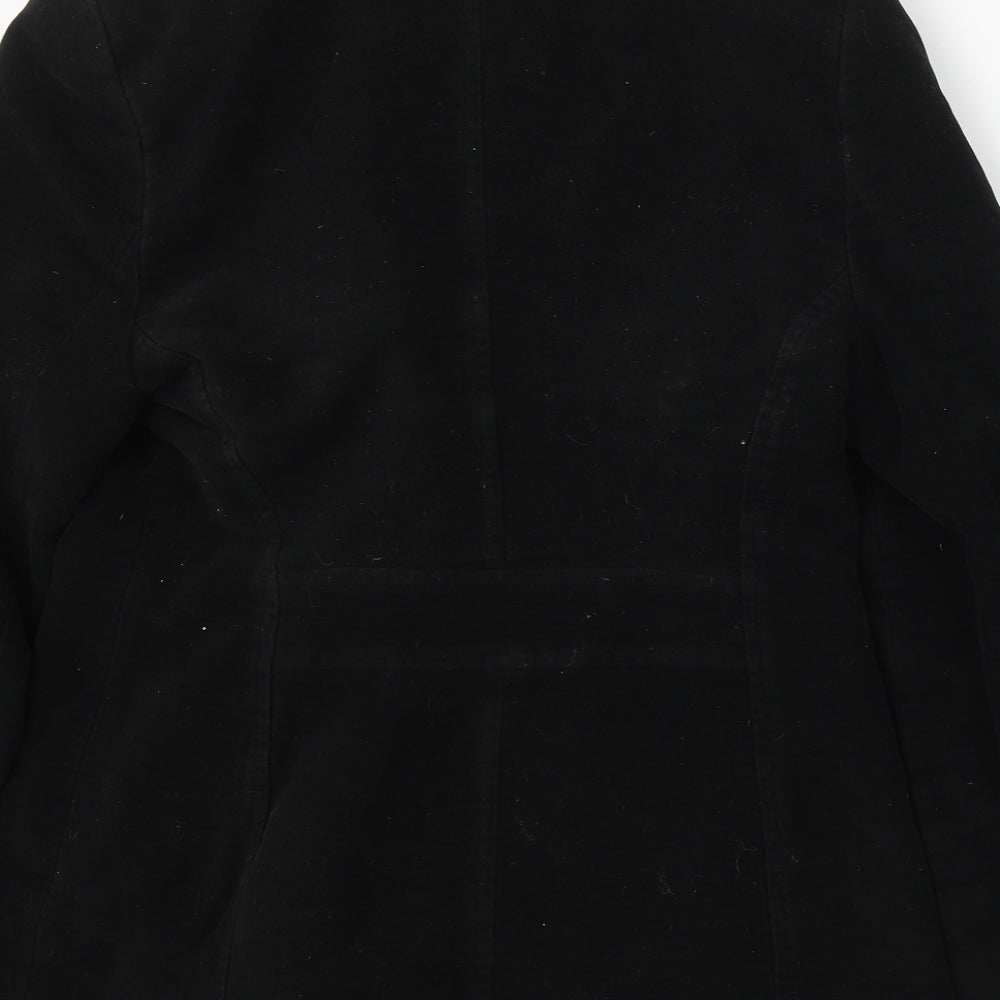 NEXT Womens Black Jacket Coat Size 12 Button