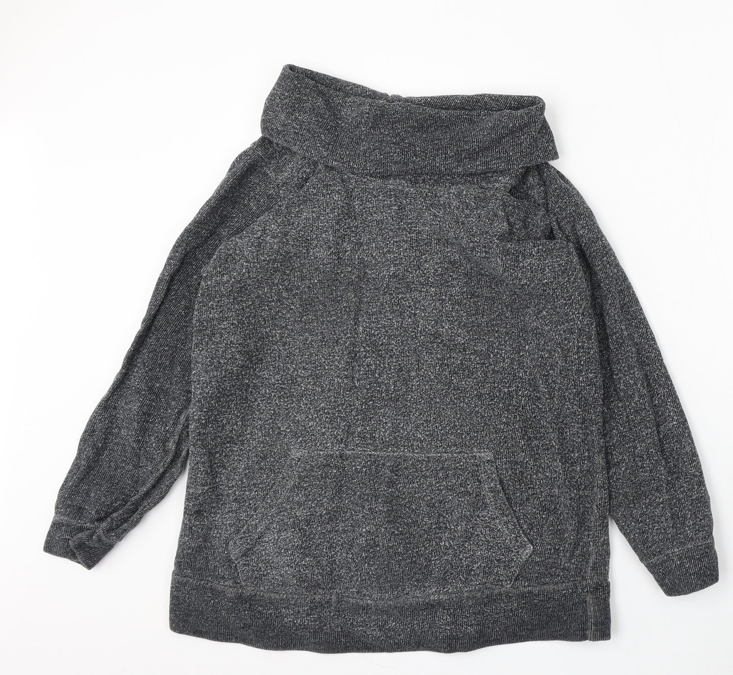 NEXT Womens Grey Roll Neck Cotton Pullover Jumper Size 12